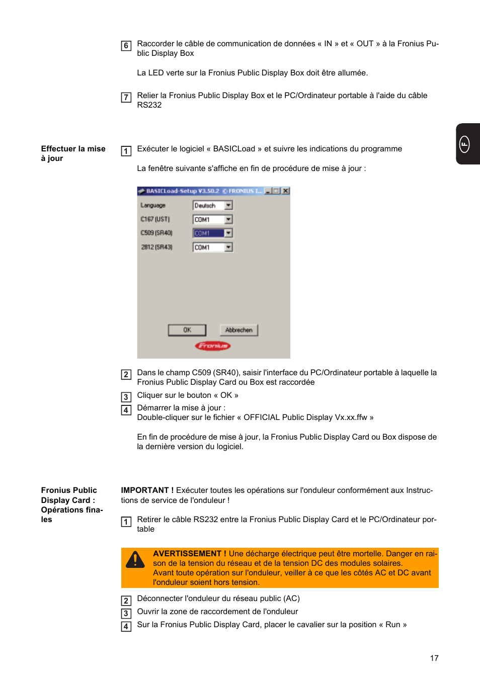 Fronius Public Display Update User Manual | Page 19 / 38