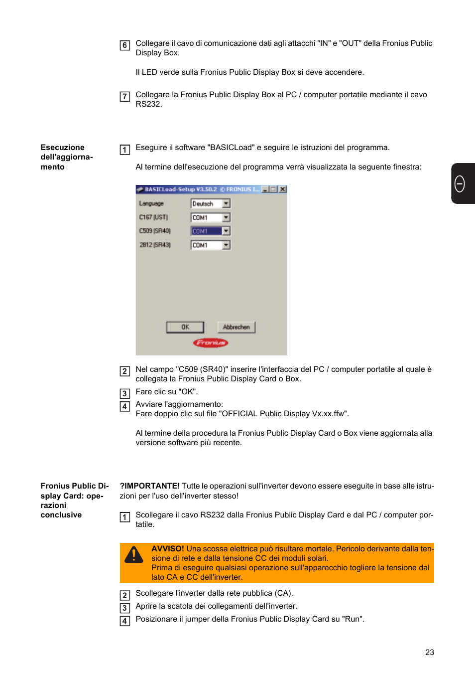 Fronius Public Display Update User Manual | Page 25 / 38