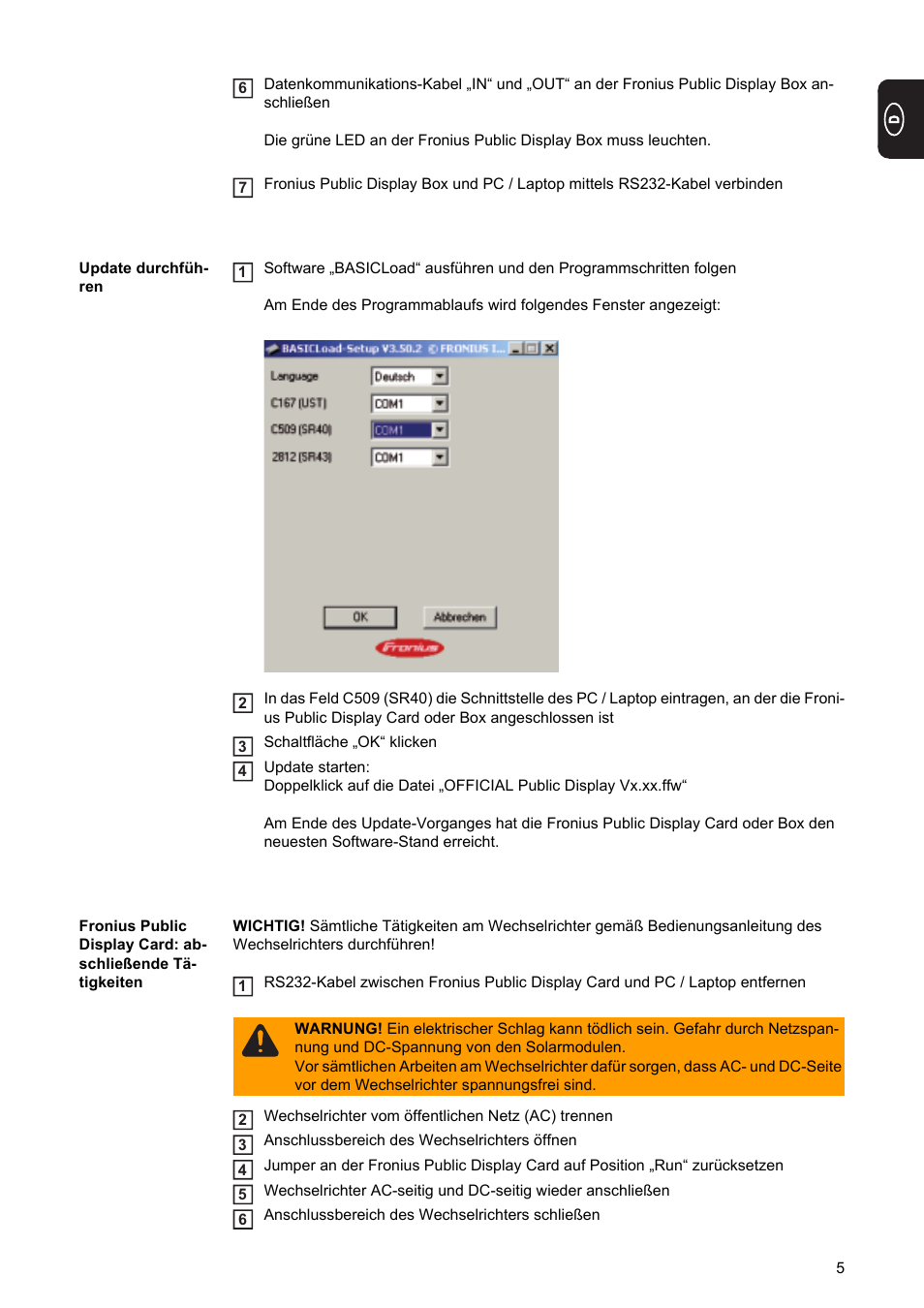 Fronius Public Display Update User Manual | Page 7 / 38