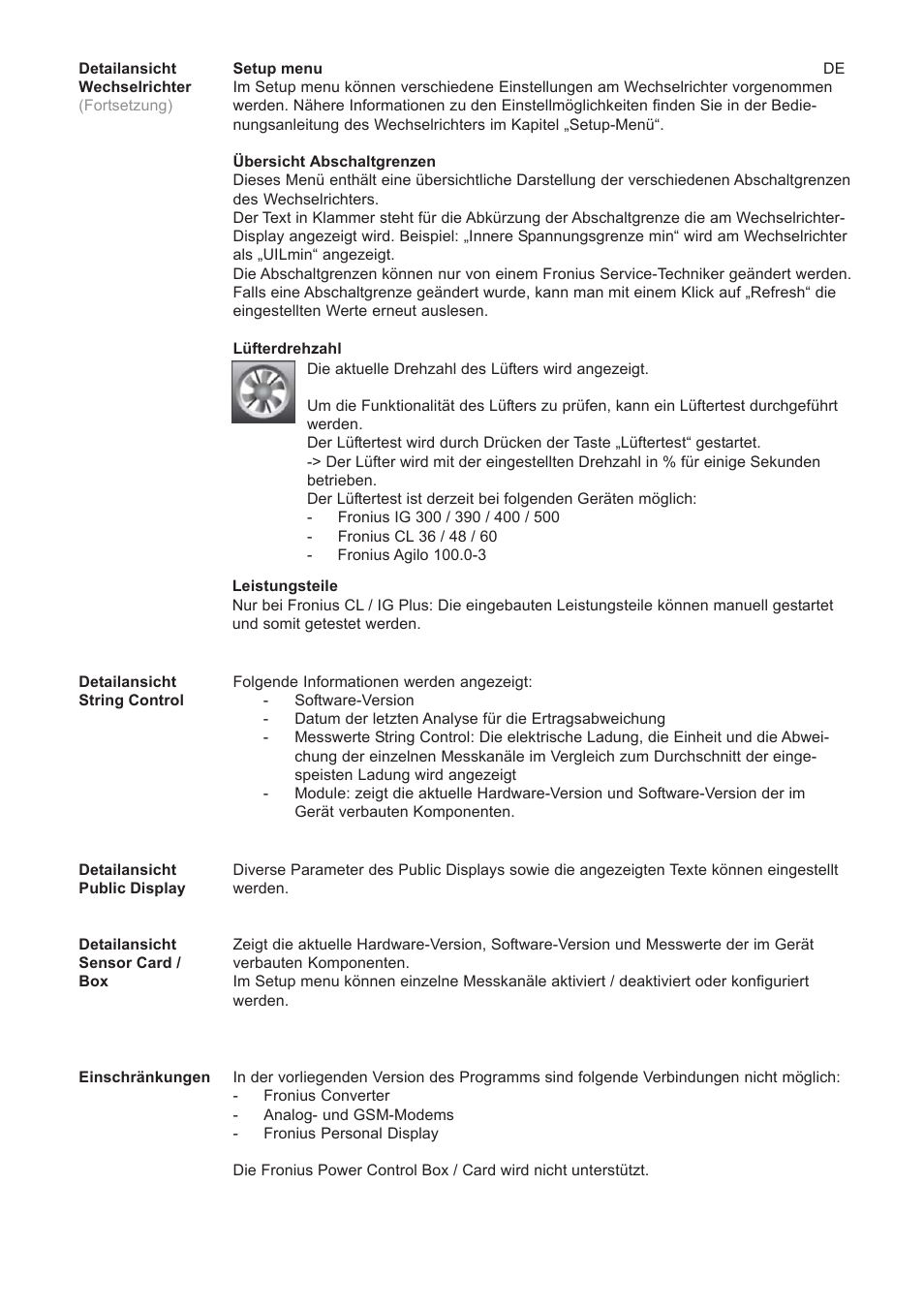 Fronius Solar.service User Manual | Page 2 / 10