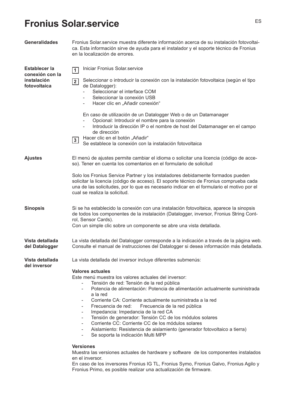 Fronius solar.service | Fronius Solar.service User Manual | Page 9 / 10