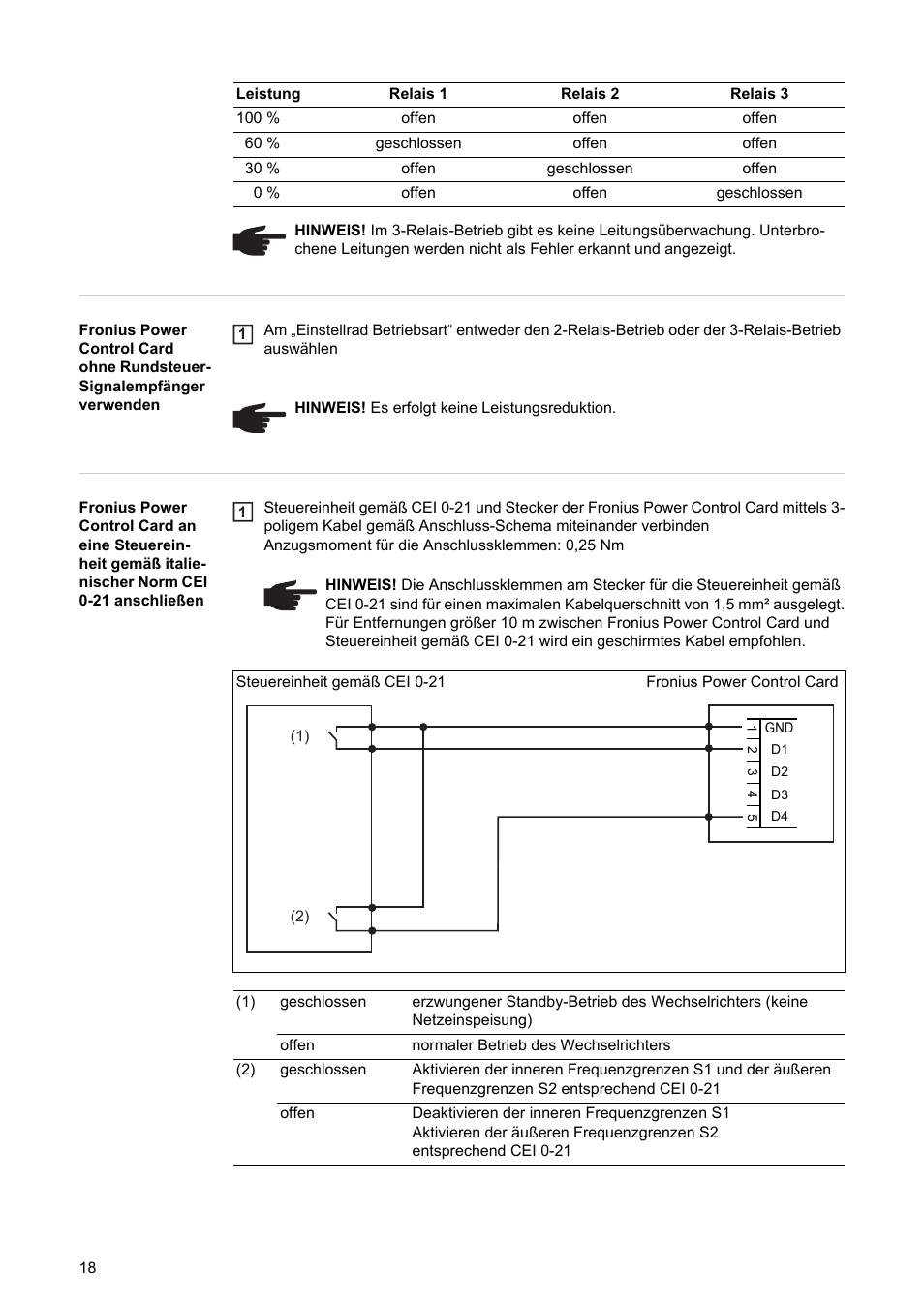 Fronius Power Control Card User Manual | Page 20 / 80