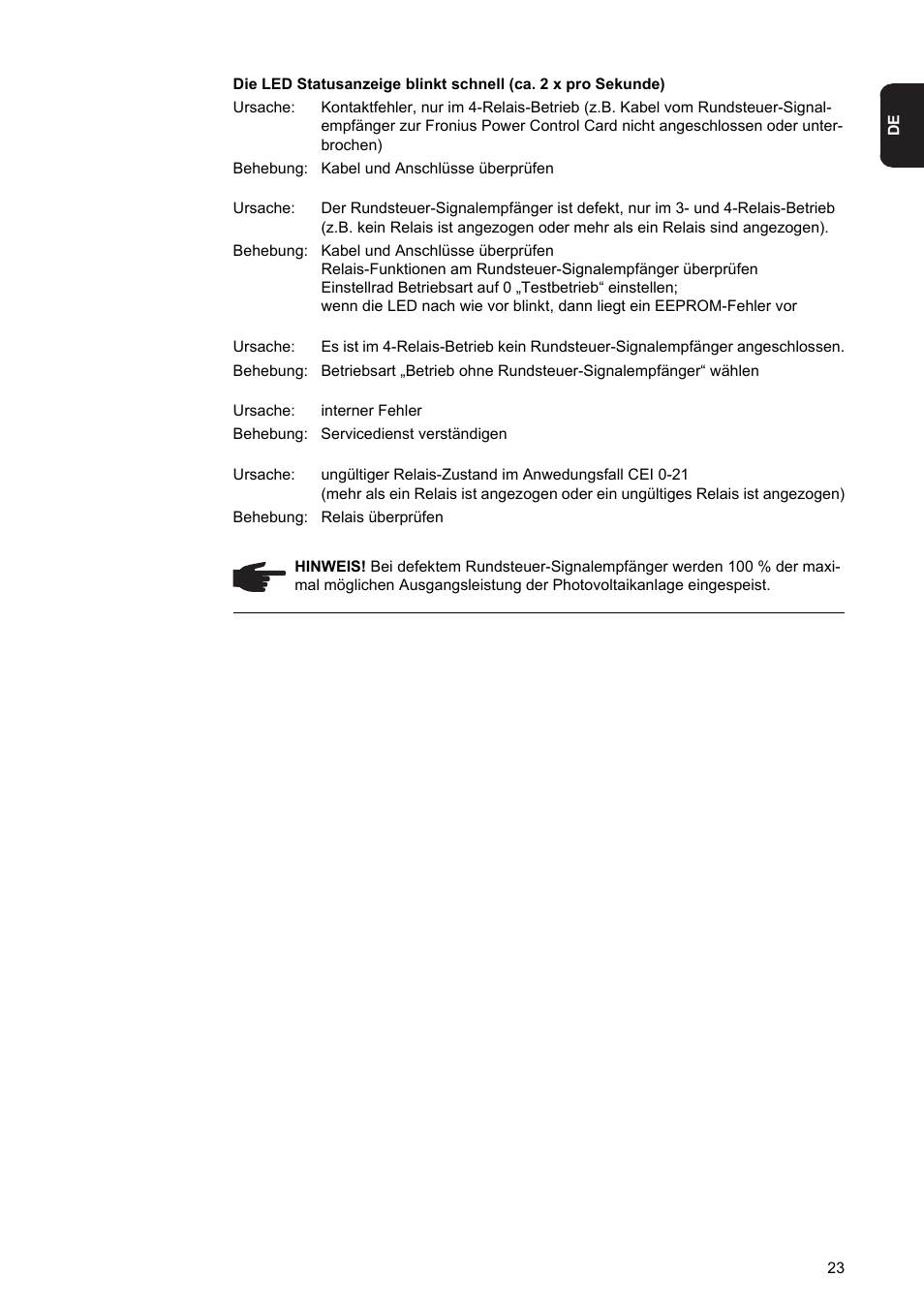 Fronius Power Control Card User Manual | Page 25 / 80