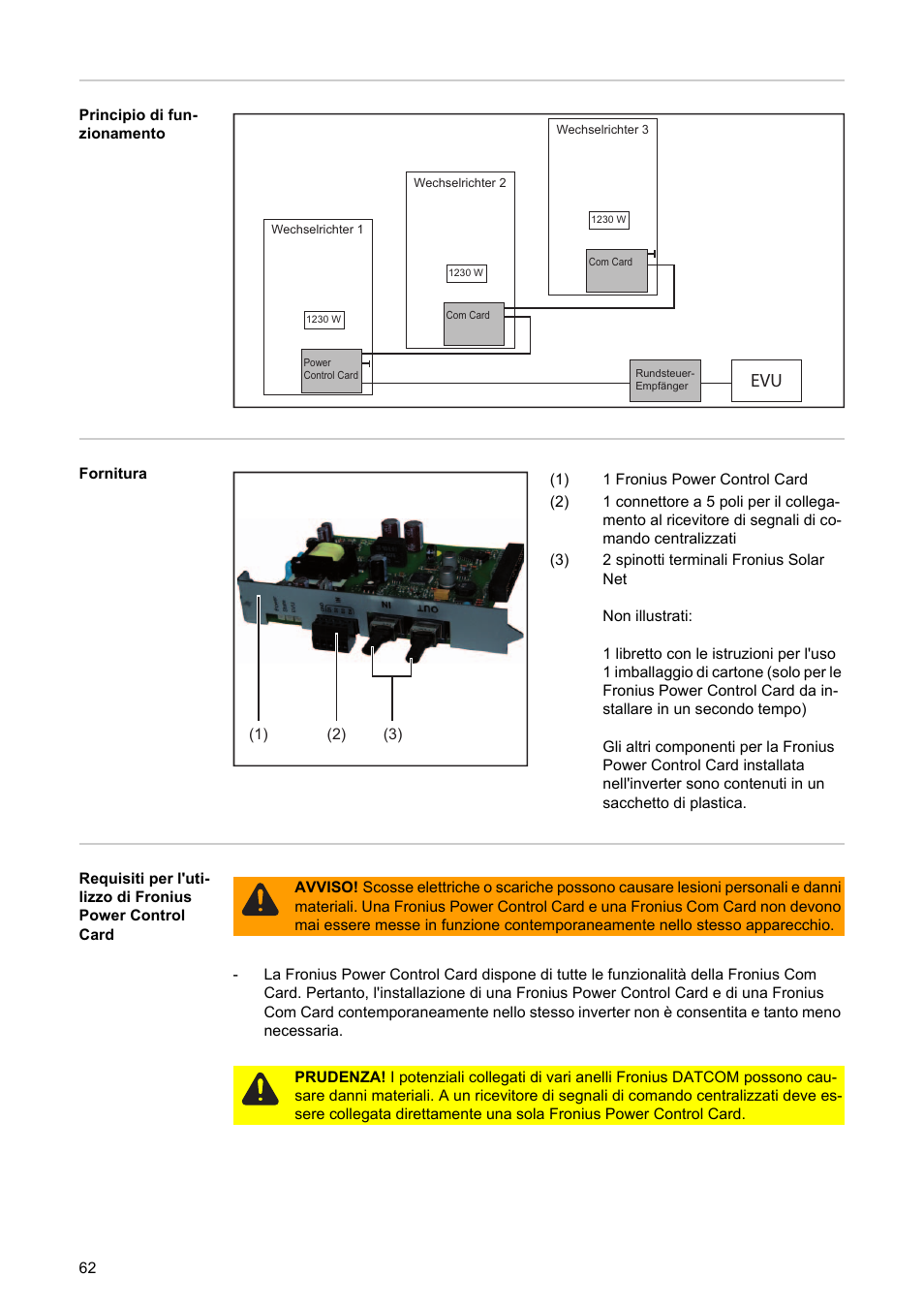 Fronius Power Control Card User Manual | Page 64 / 80