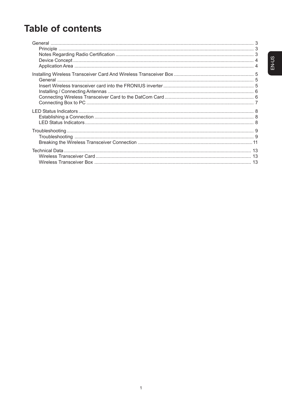 Fronius Transceiver Card User Manual | Page 15 / 63