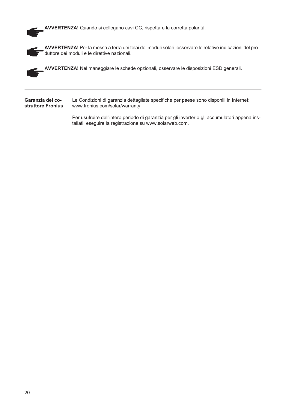 Fronius Primo Installation User Manual | Page 22 / 48