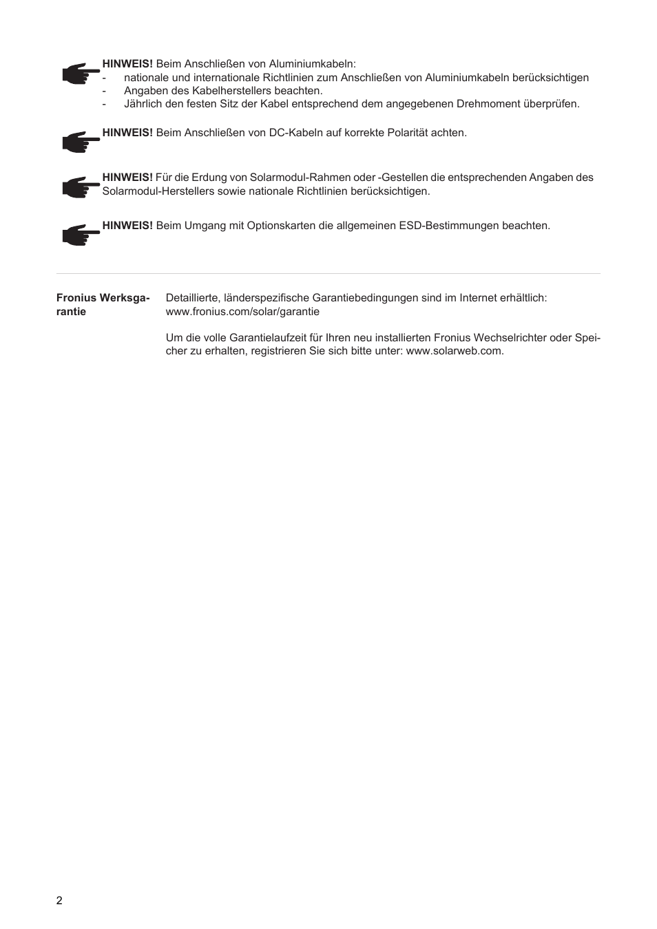 Fronius Primo Installation User Manual | Page 4 / 48