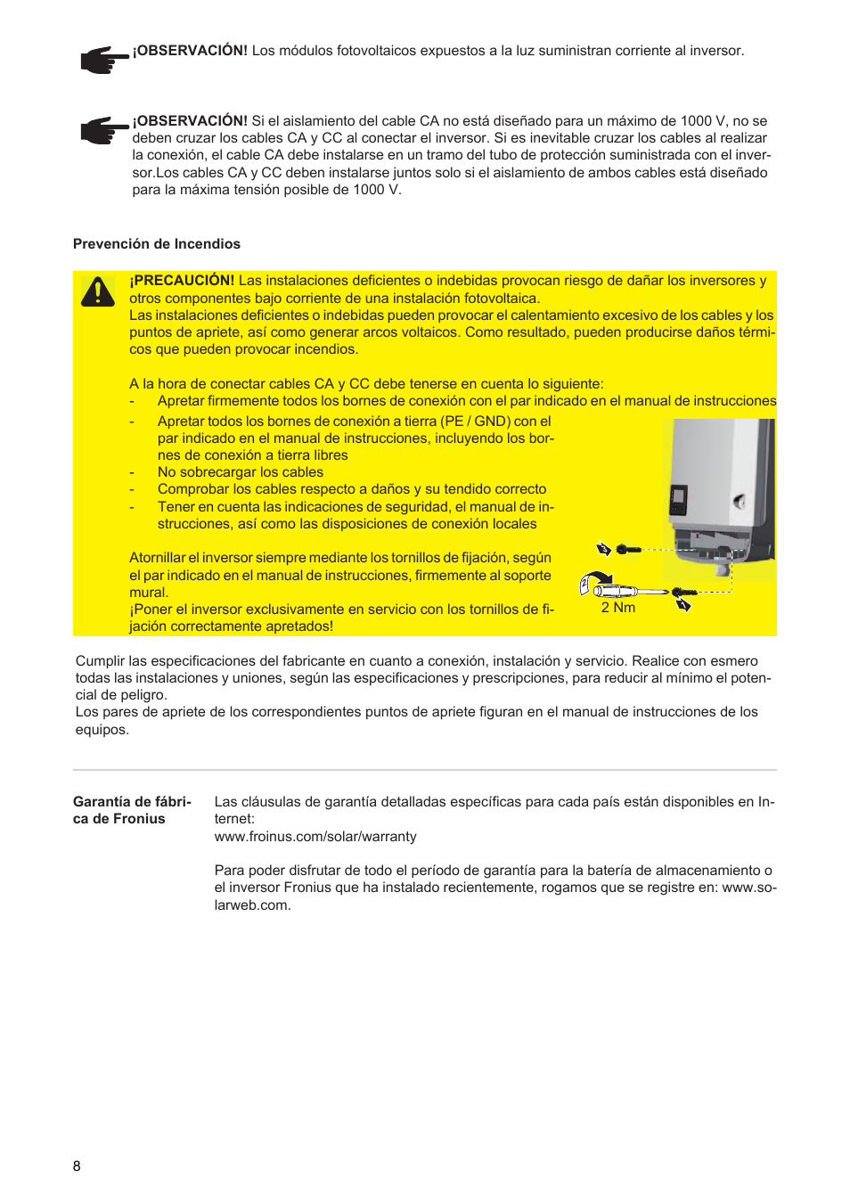 Fronius Symo Installation User Manual | Page 10 / 60