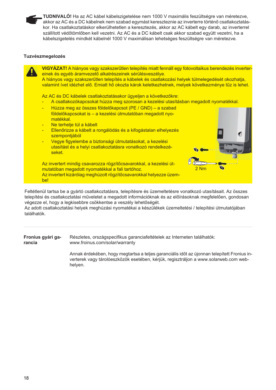 Fronius Symo Installation User Manual | Page 20 / 60