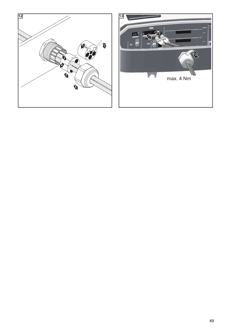 Max. 4 nm | Fronius Symo Installation User Manual | Page 51 / 60