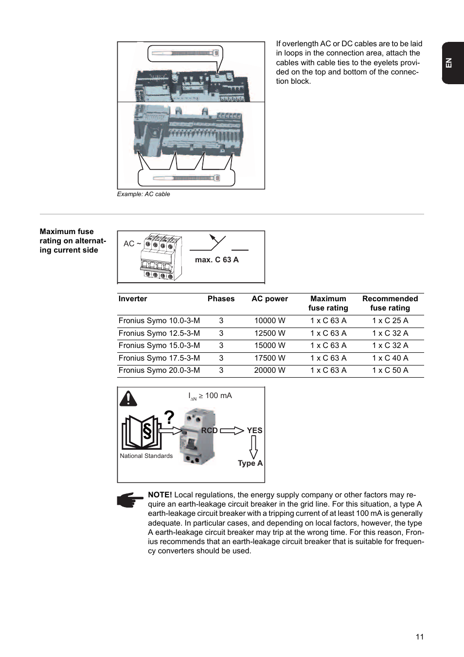 Fronius Symo 10-20 kW User Manual | Page 13 / 28