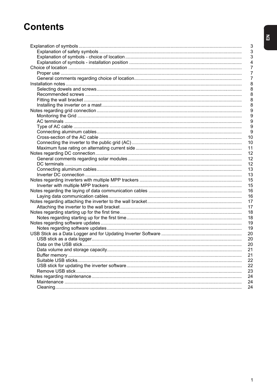 Fronius Symo 10-20 kW User Manual | Page 3 / 28