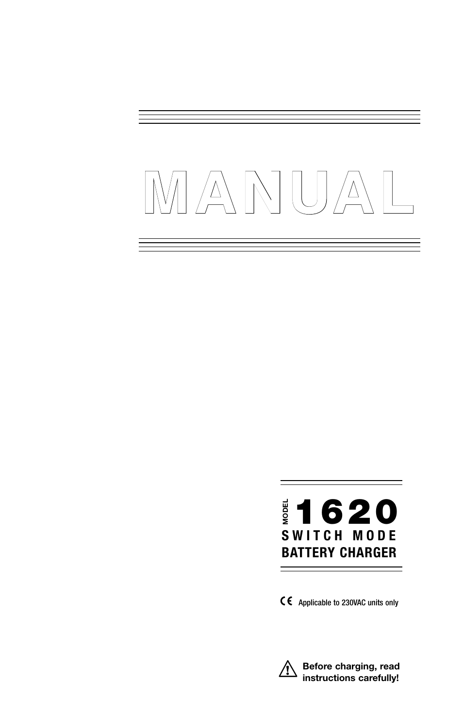 Curtis 1620S User Manual | 16 pages