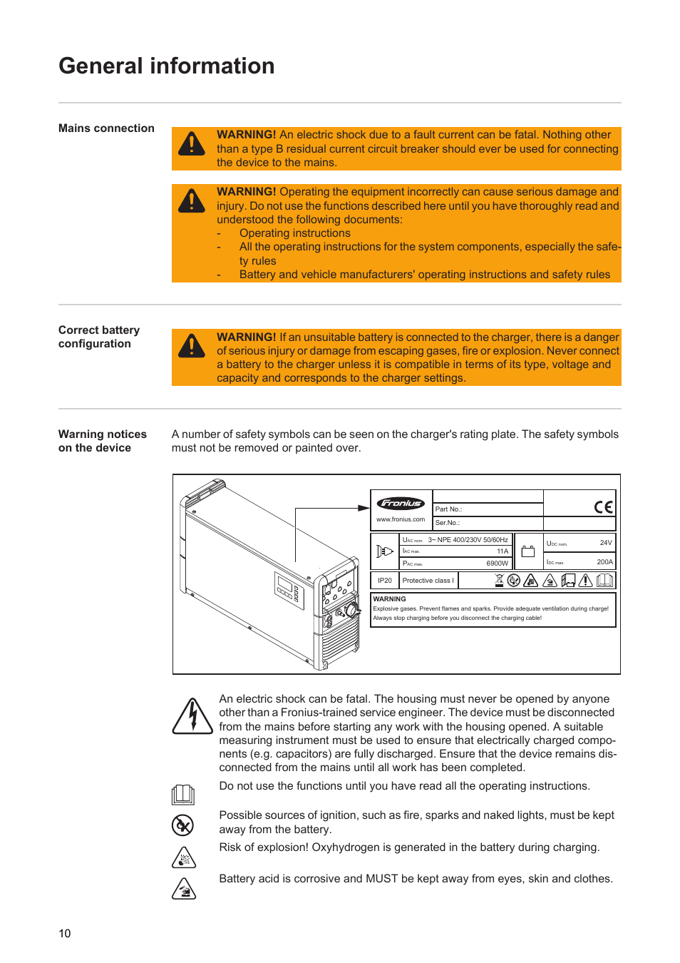 General information | Fronius Selectiva 8 kW User Manual | Page 12 / 48