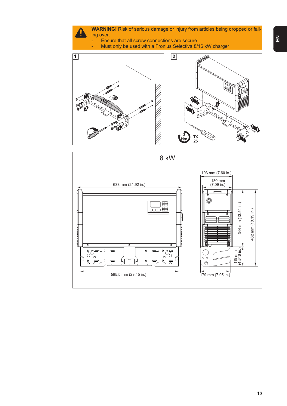 8 kw | Fronius Selectiva 8 kW User Manual | Page 15 / 48