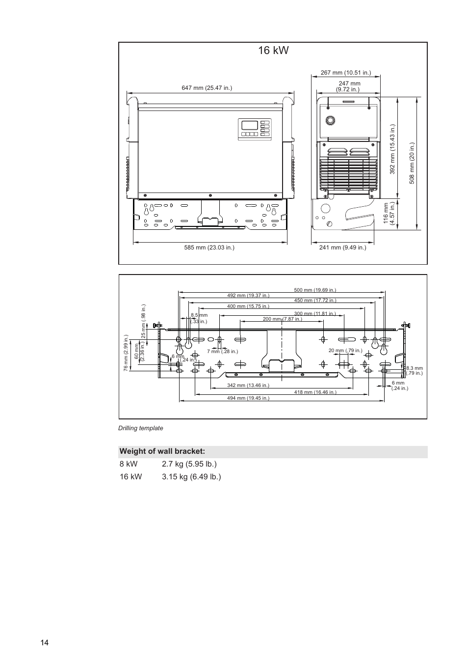 16 kw | Fronius Selectiva 8 kW User Manual | Page 16 / 48