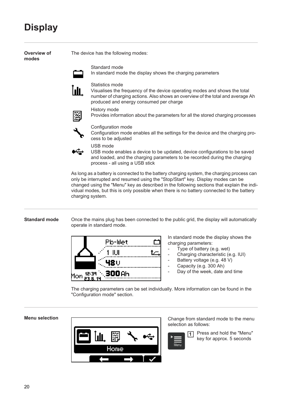 Display | Fronius Selectiva 8 kW User Manual | Page 22 / 48