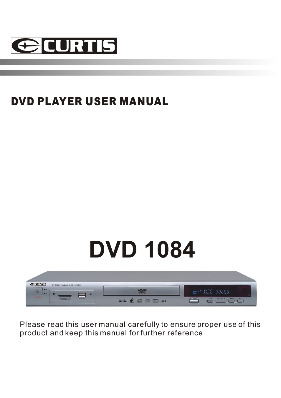 Curtis DVD 1084 User Manual | 26 pages