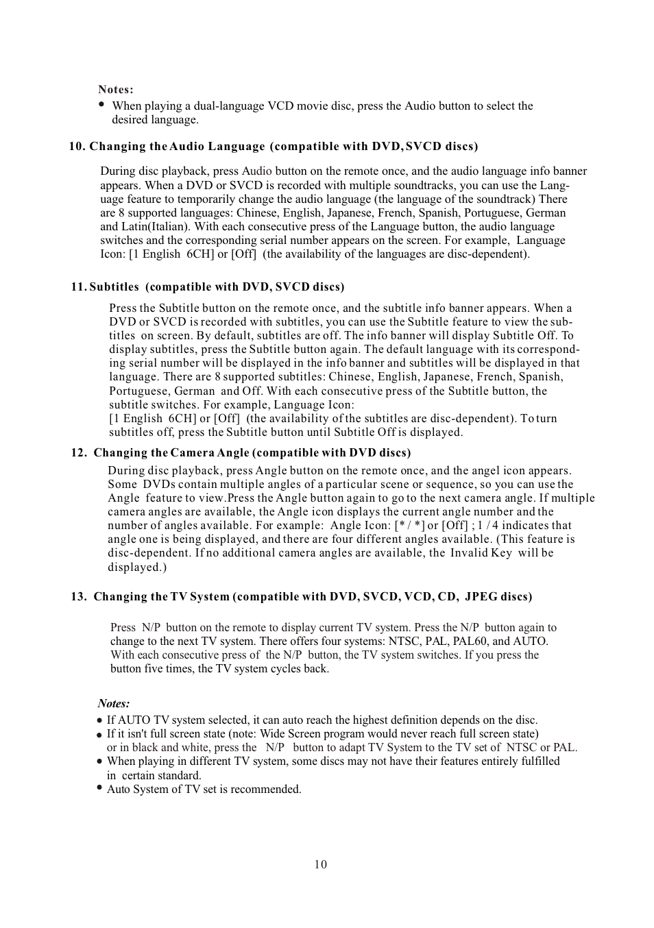 Т³гж 12 | Curtis DVD 1084 User Manual | Page 12 / 26