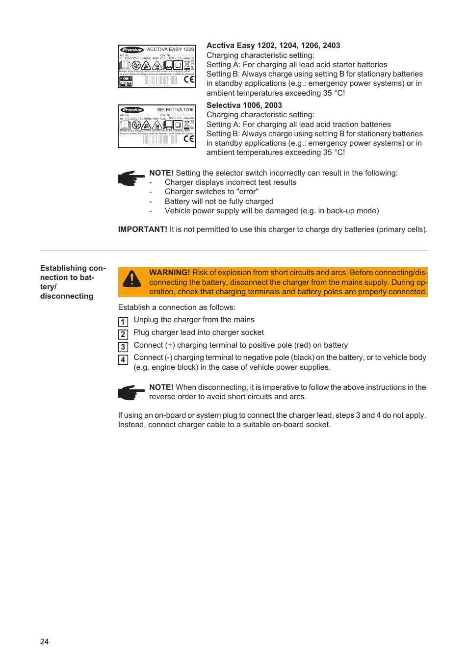 Fronius Acctiva Easy User Manual | Page 26 / 72