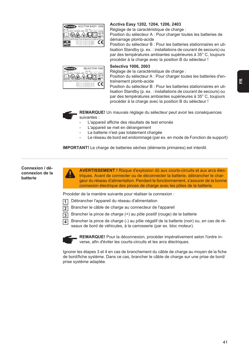 Fronius Acctiva Easy User Manual | Page 43 / 72