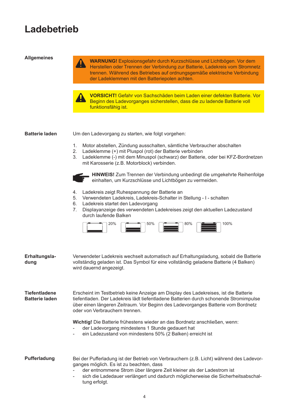 Ladebetrieb | Fronius Acctiva Easy MC 04 User Manual | Page 12 / 105