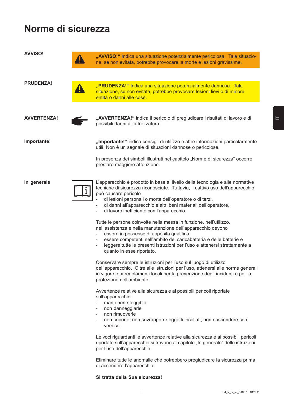 Italiano, Norme di sicurezza | Fronius Acctiva Easy MC 04 User Manual | Page 45 / 105