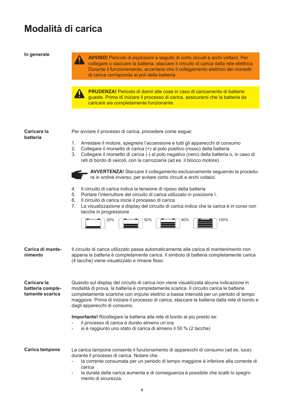 Modalità di carica | Fronius Acctiva Easy MC 04 User Manual | Page 54 / 105