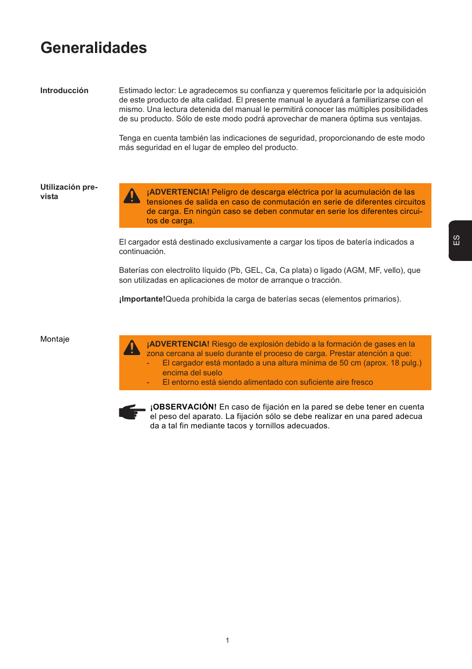 Generalidades | Fronius Acctiva Easy MC 04 User Manual | Page 63 / 105