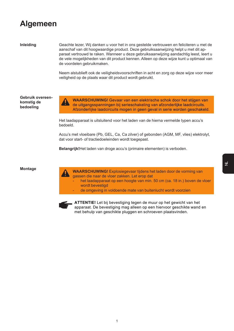 Algemeen | Fronius Acctiva Easy MC 04 User Manual | Page 87 / 105