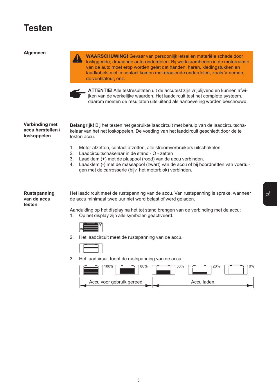 Testen | Fronius Acctiva Easy MC 04 User Manual | Page 89 / 105