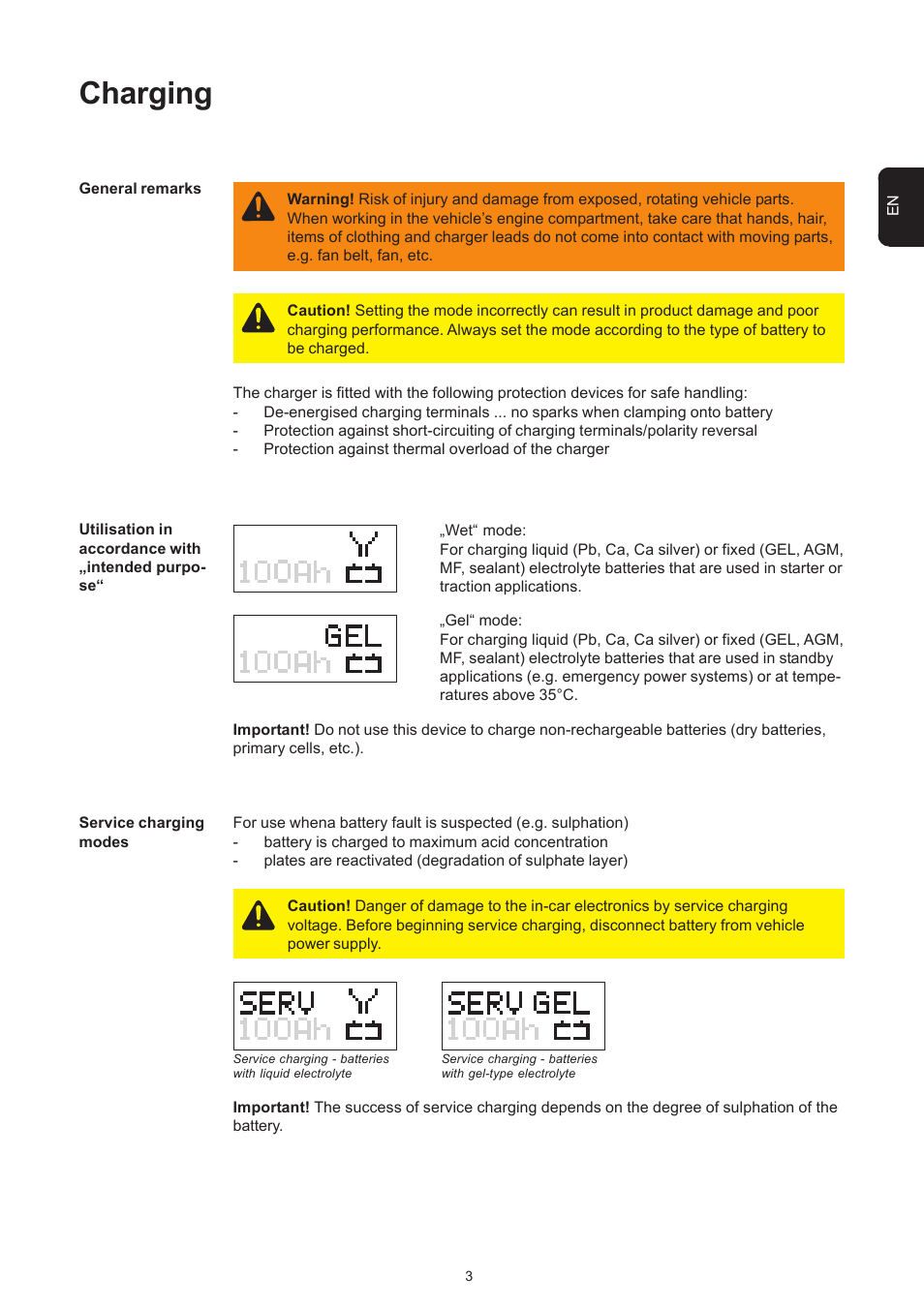 Charging | Fronius Acctiva Professional 42 User Manual | Page 25 / 60