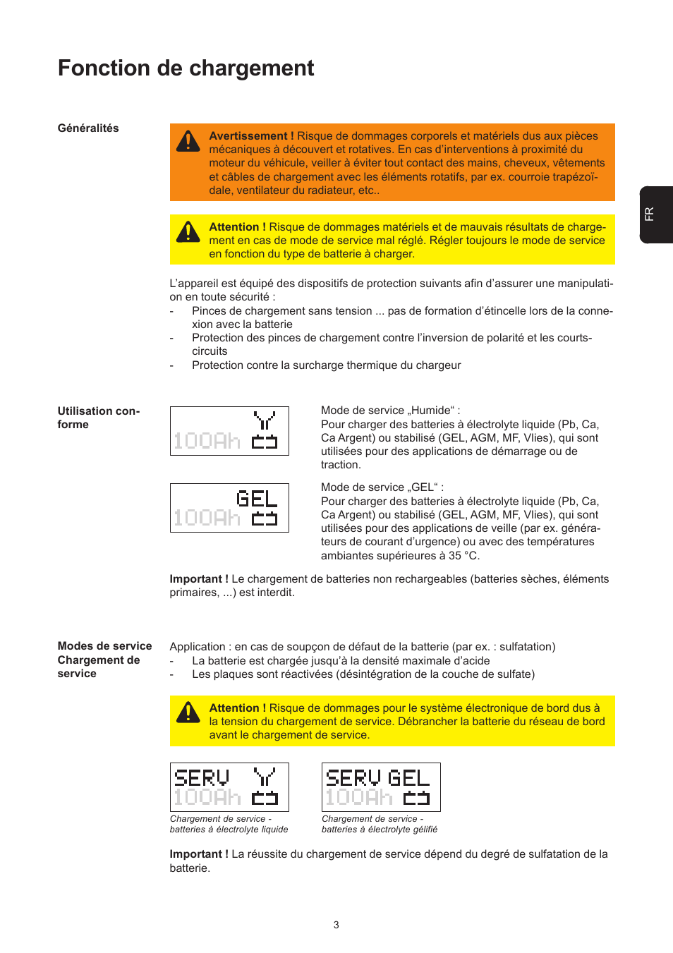 Fonction de chargement | Fronius Acctiva Professional 42 User Manual | Page 39 / 60
