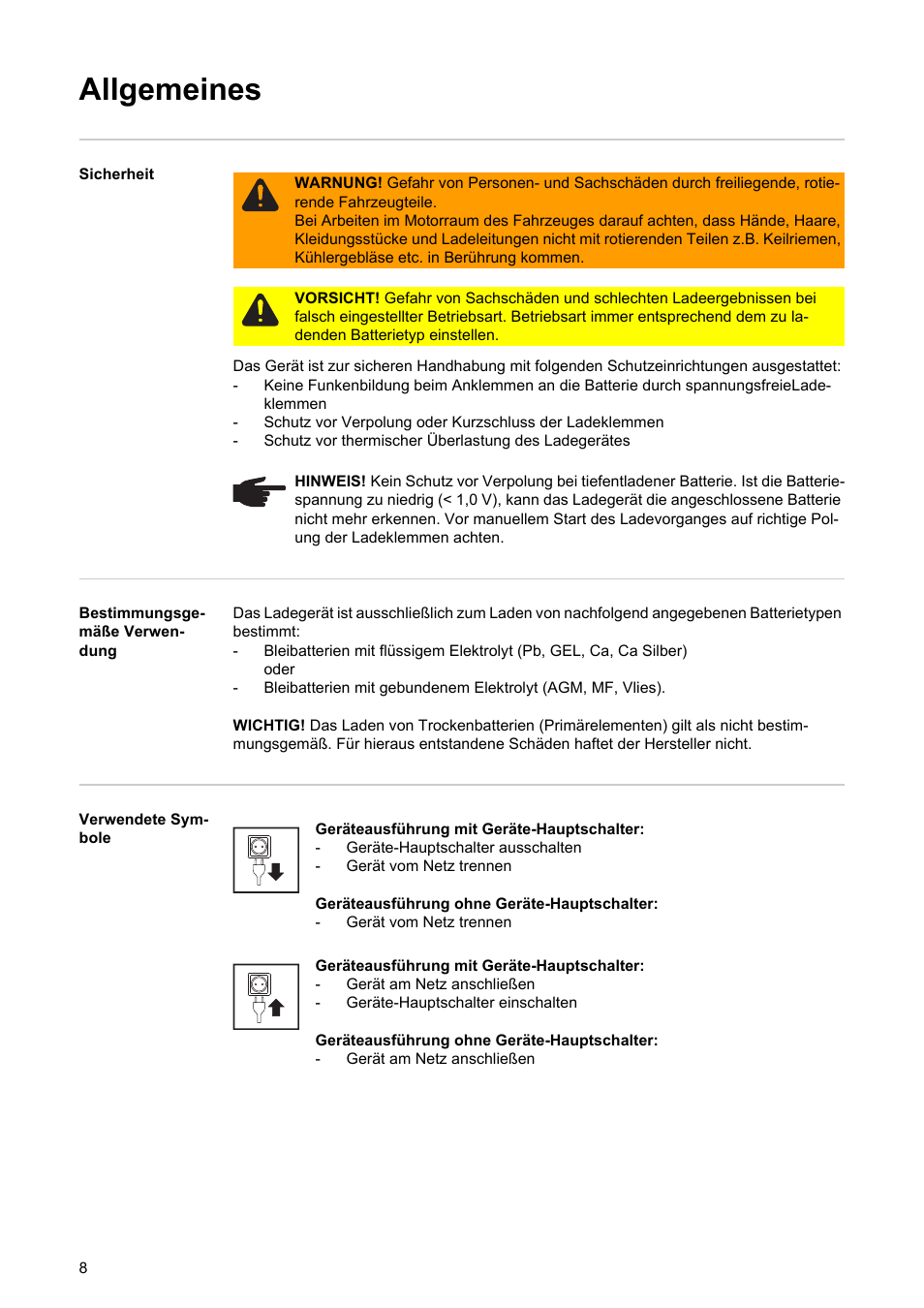 Allgemeines | Fronius Acctiva Professional Flash User Manual | Page 10 / 160