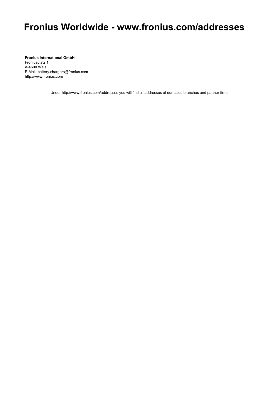 Fronius Acctiva Professional Flash User Manual | Page 160 / 160