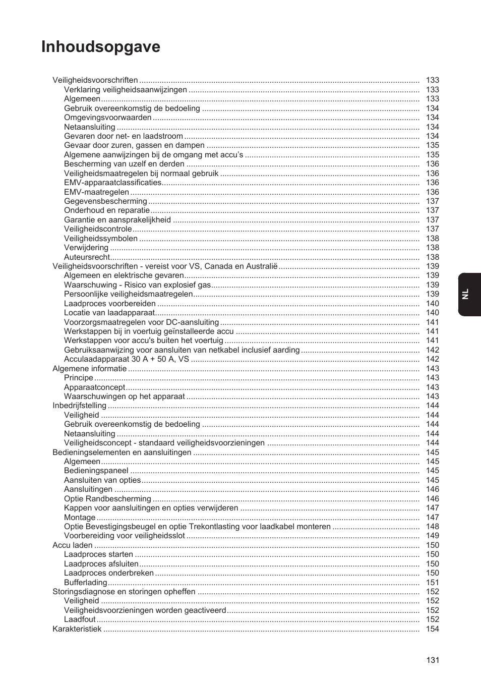 Inhoudsopgave | Fronius Acctiva Seller User Manual | Page 133 / 188