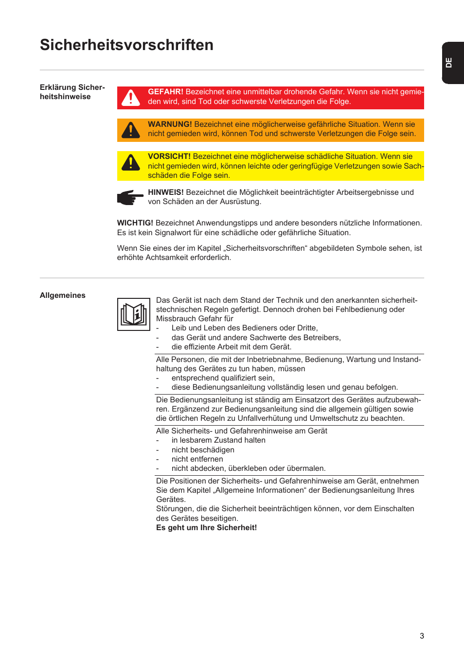 Sicherheitsvorschriften | Fronius Acctiva Seller User Manual | Page 5 / 188