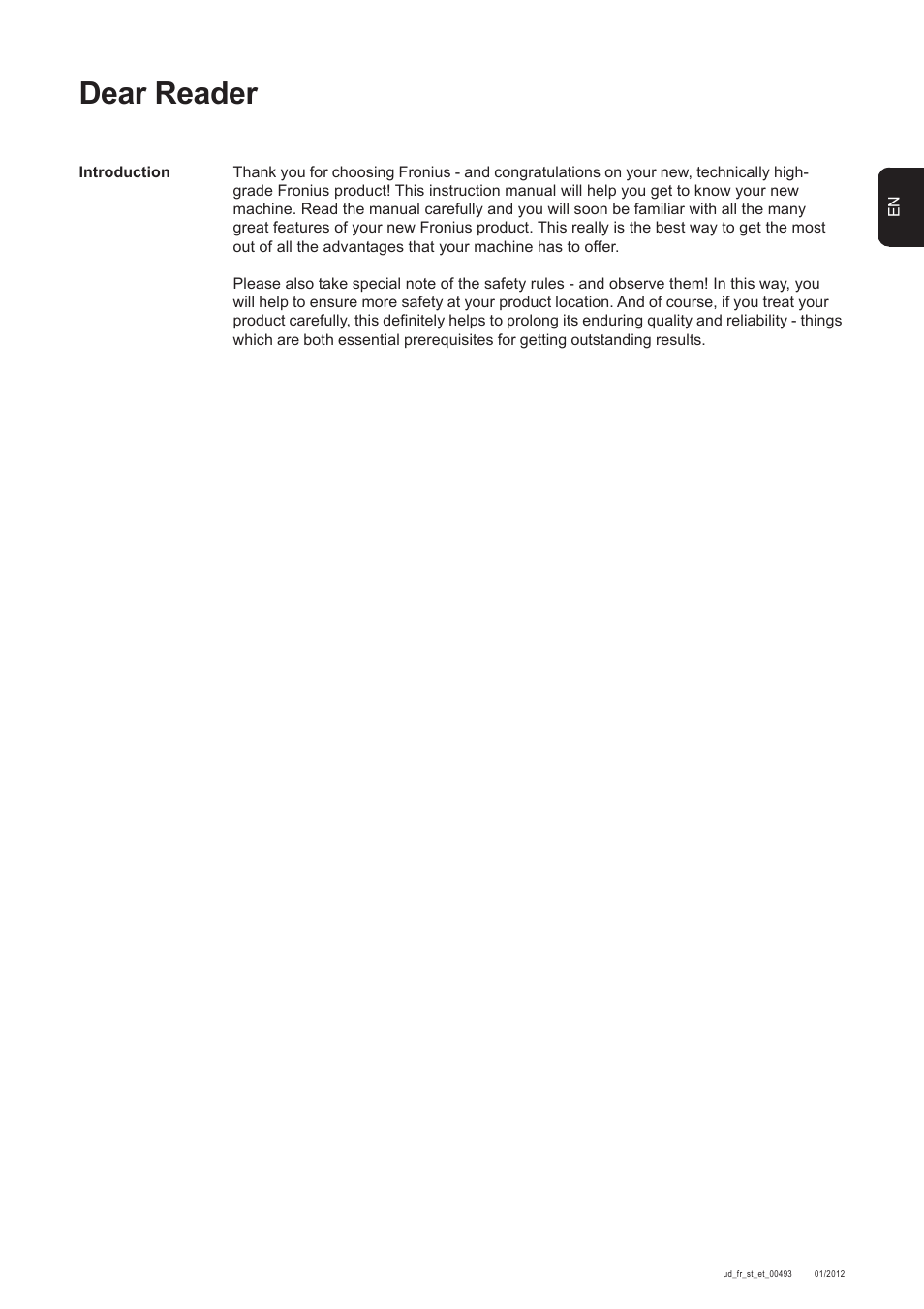 Dear reader | Fronius Acctiva 12-20 User Manual | Page 21 / 76