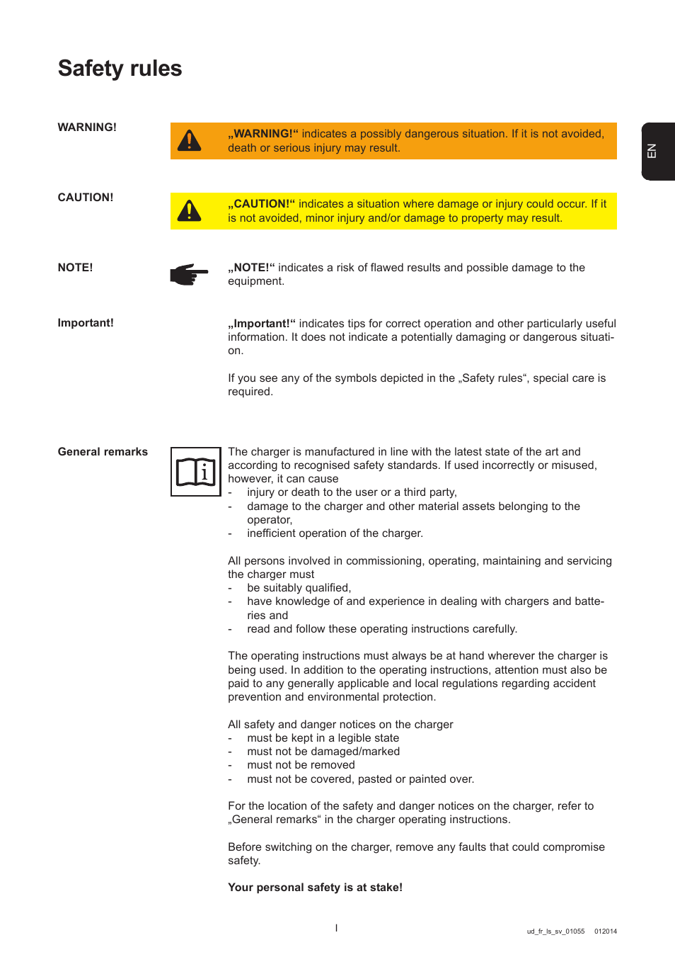 English, Safety rules | Fronius Acctiva 12-20 User Manual | Page 23 / 76