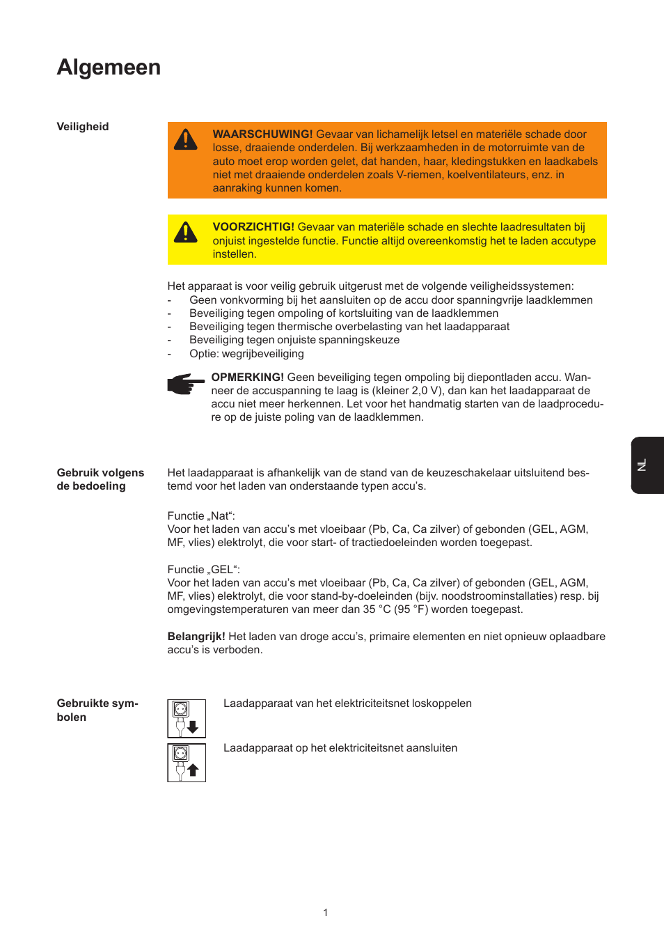 Algemeen | Fronius Acctiva 12-20 User Manual | Page 65 / 76