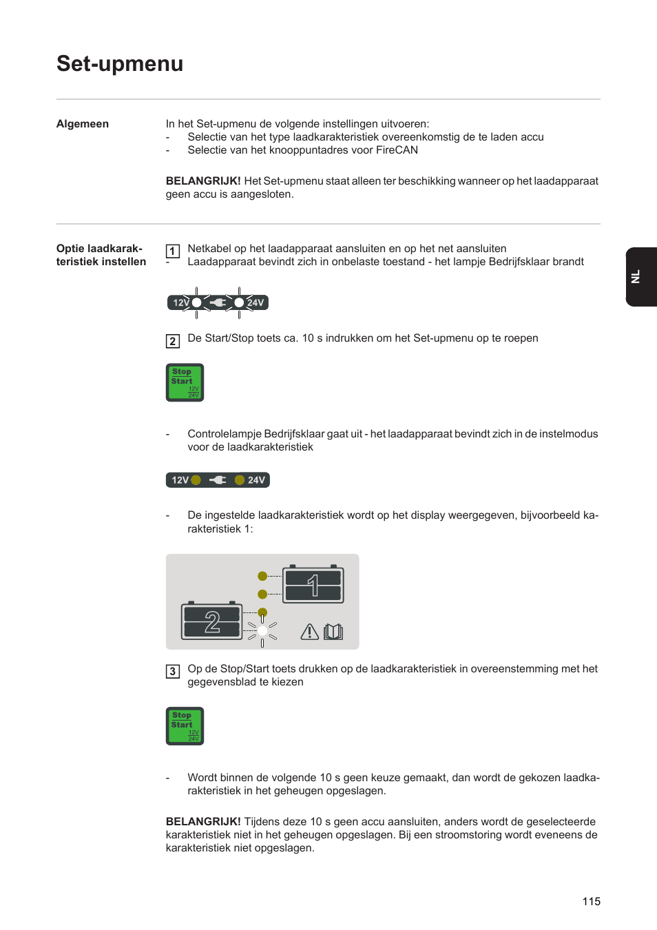 Set-upmenu | Fronius Acctiva Twin 15A User Manual | Page 117 / 122