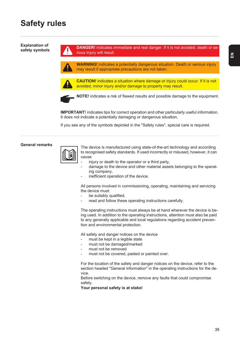 Safety rules | Fronius Acctiva Twin 15A User Manual | Page 37 / 122
