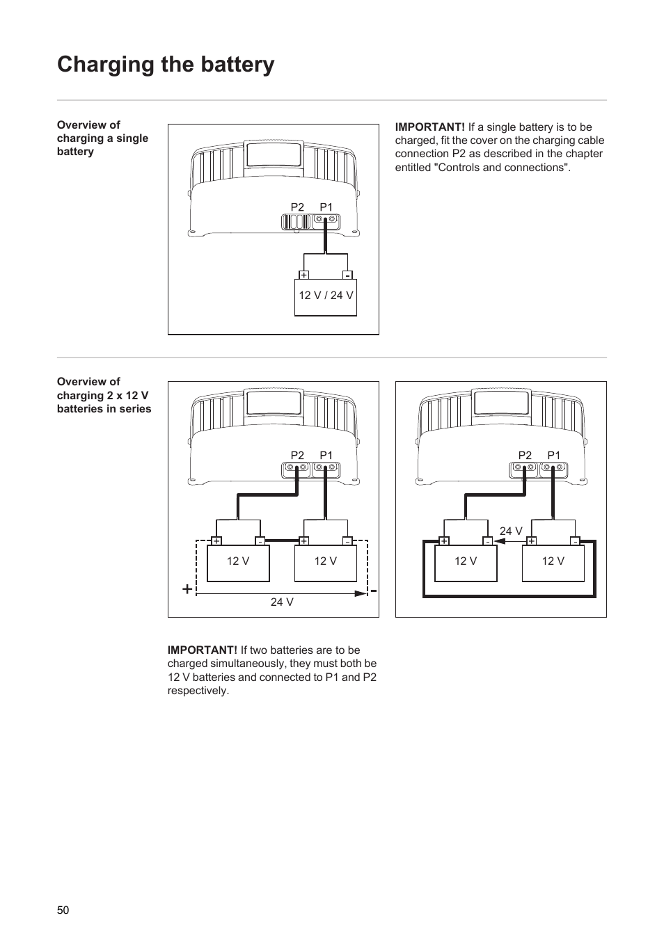 Charging the battery | Fronius Acctiva Twin 15A User Manual | Page 52 / 122