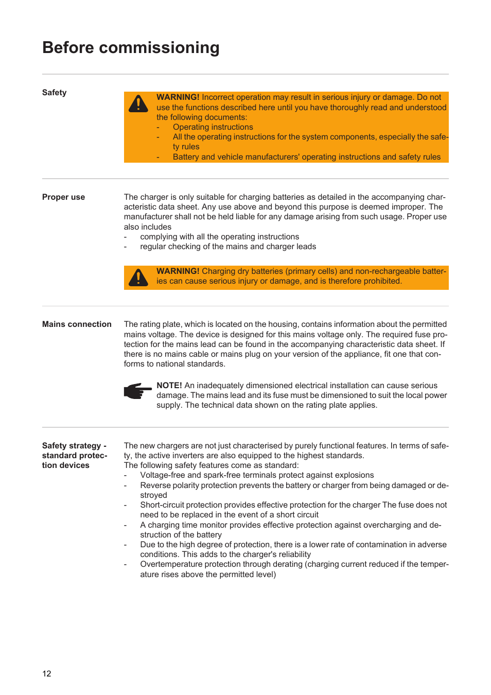 Before commissioning | Fronius Selectiva User Manual | Page 14 / 28