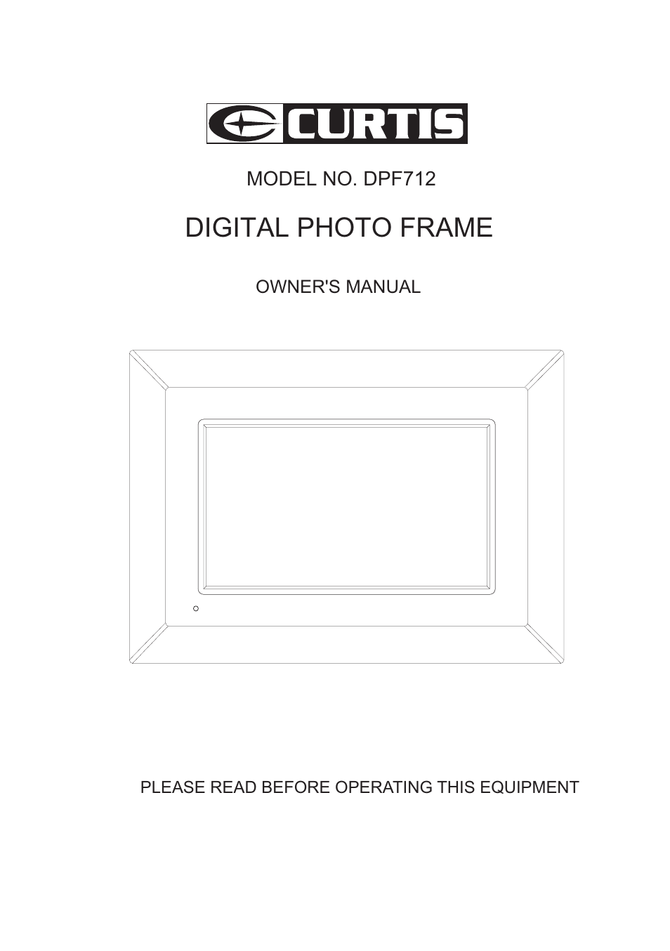 Curtis DPF712 User Manual | 21 pages