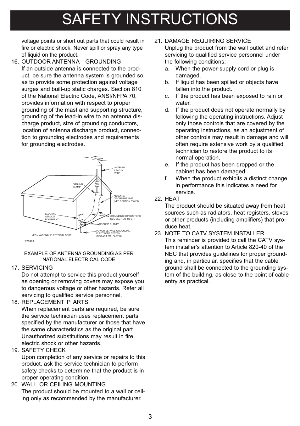Safety instructions | Curtis DPF712 User Manual | Page 4 / 21