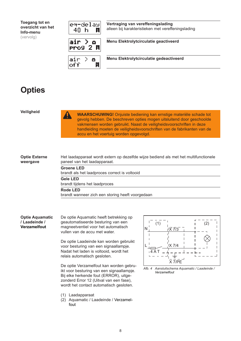Opties | Fronius Selectiva Plus (one-phase) User Manual | Page 82 / 96