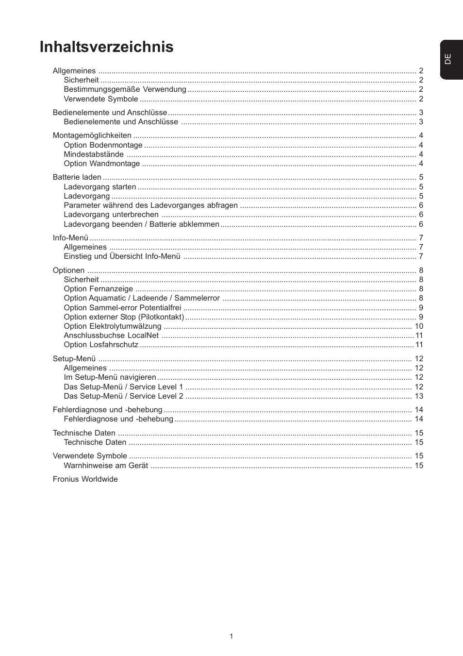 Fronius Selectiva Plus (one-phase) User Manual | Page 9 / 96