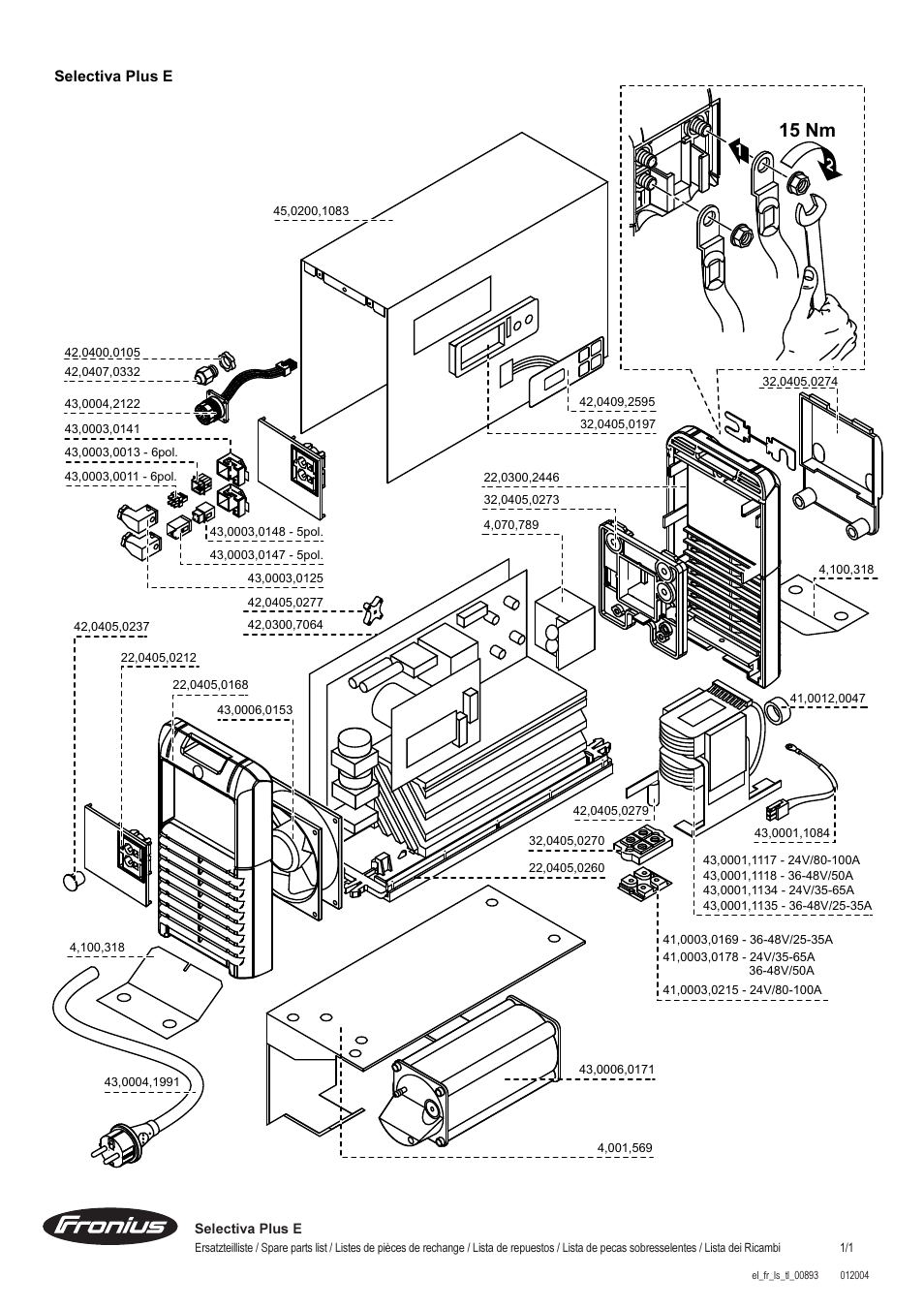 15 nm | Fronius Selectiva Plus (one-phase) User Manual | Page 92 / 96
