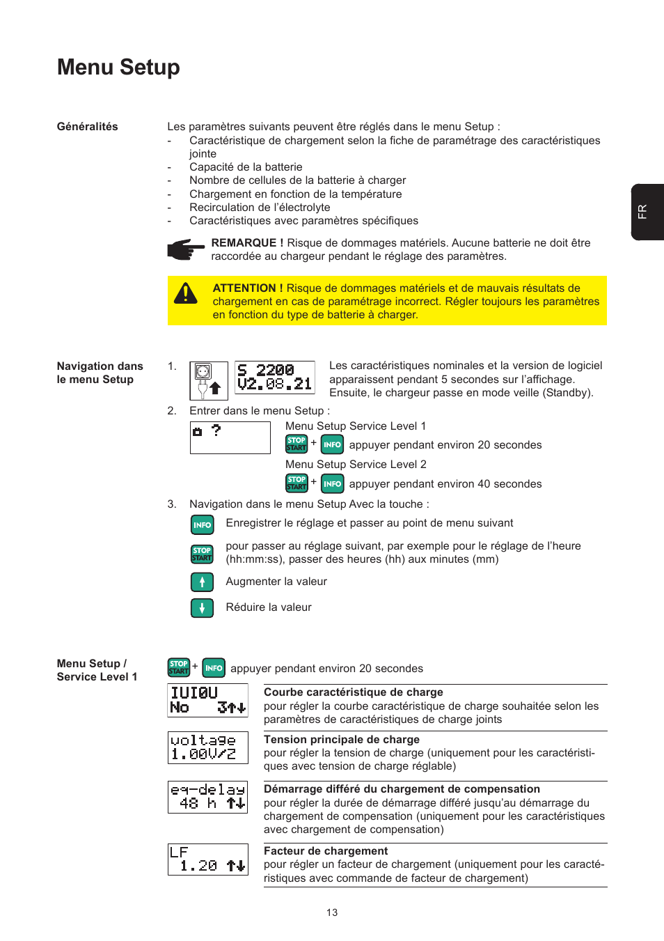 Menu setup | Fronius Selectiva Plus (three-phase) User Manual | Page 65 / 96